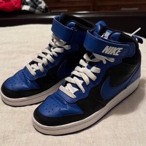 Nike kids and Blue/Black High-Top Sneakers